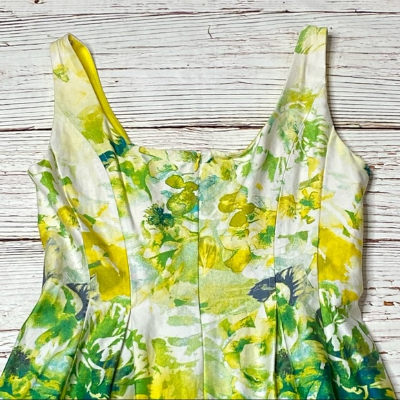 Nine West Floral Print A-Line Dress Sz 6 - Picture 14 of 16
